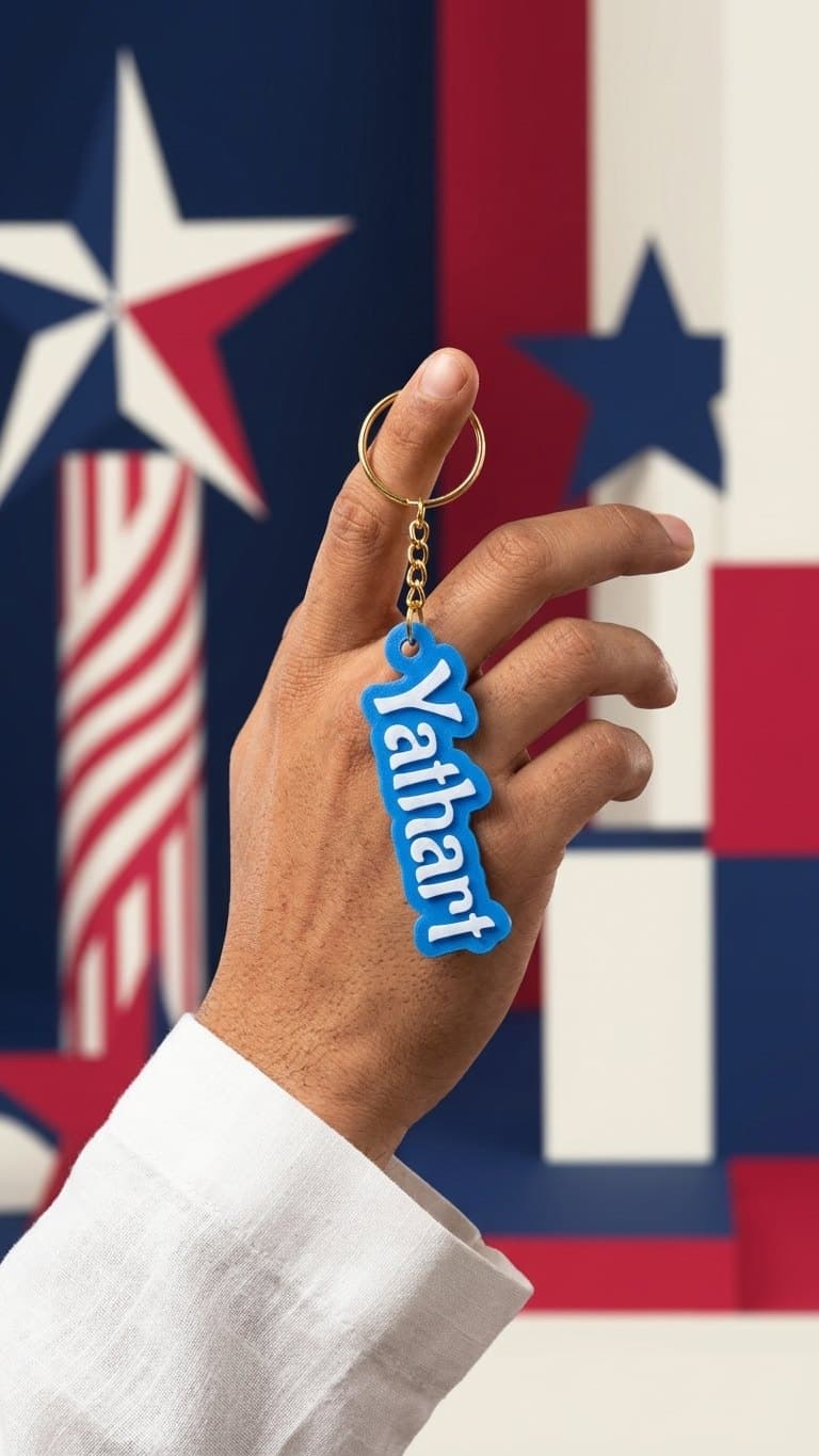 Custom Name Resin Keychain — detail view 13