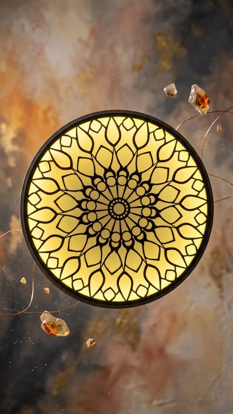 Mandala Art Wall Lamp — detail view 4