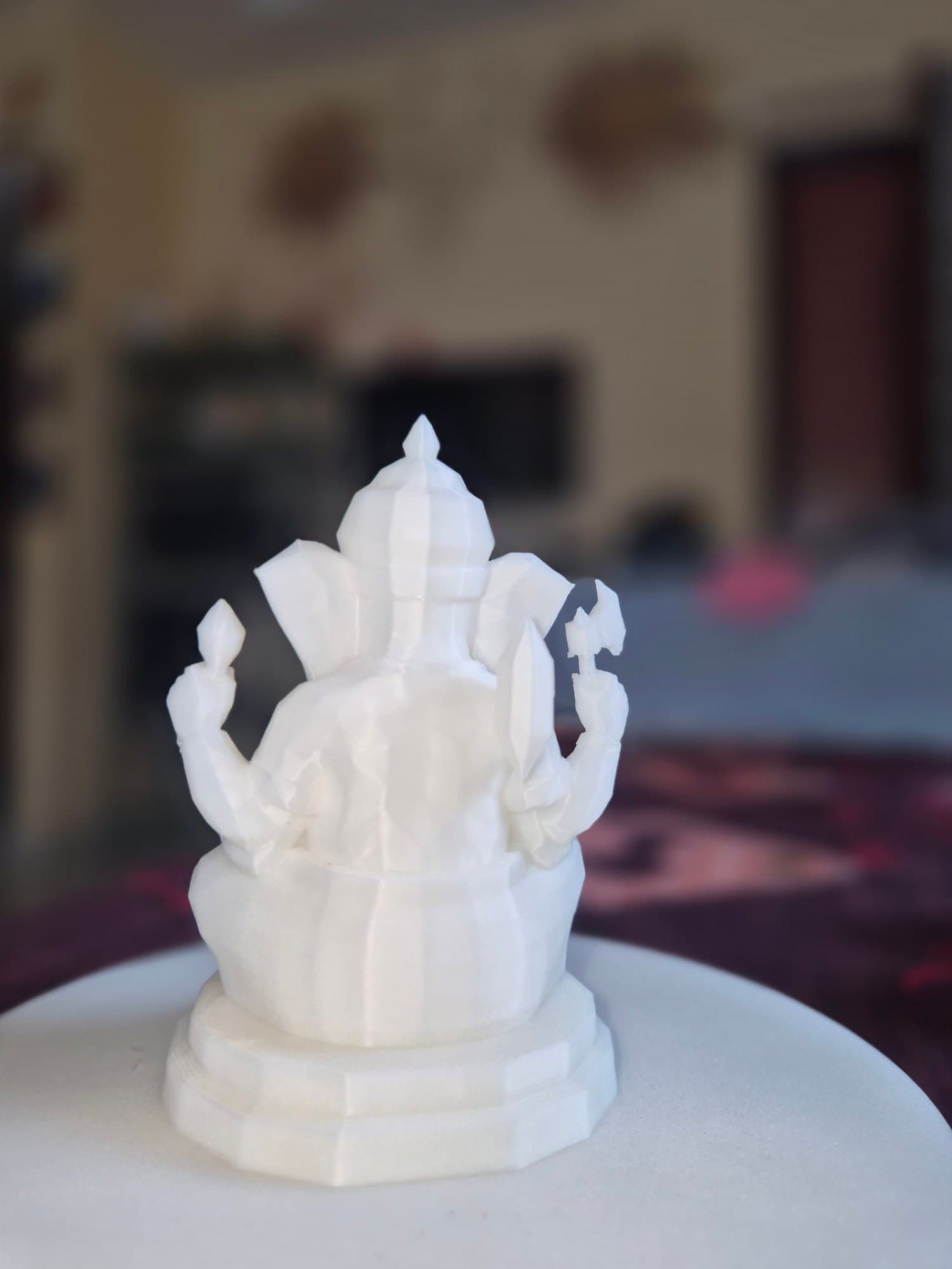 White Paper Fold Ganesh Idol — size and scale reference