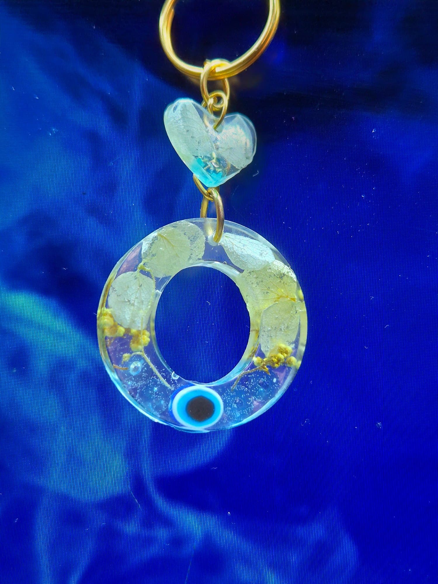 Evil Eye Resin Keychain — Handcrafted by Dastaan