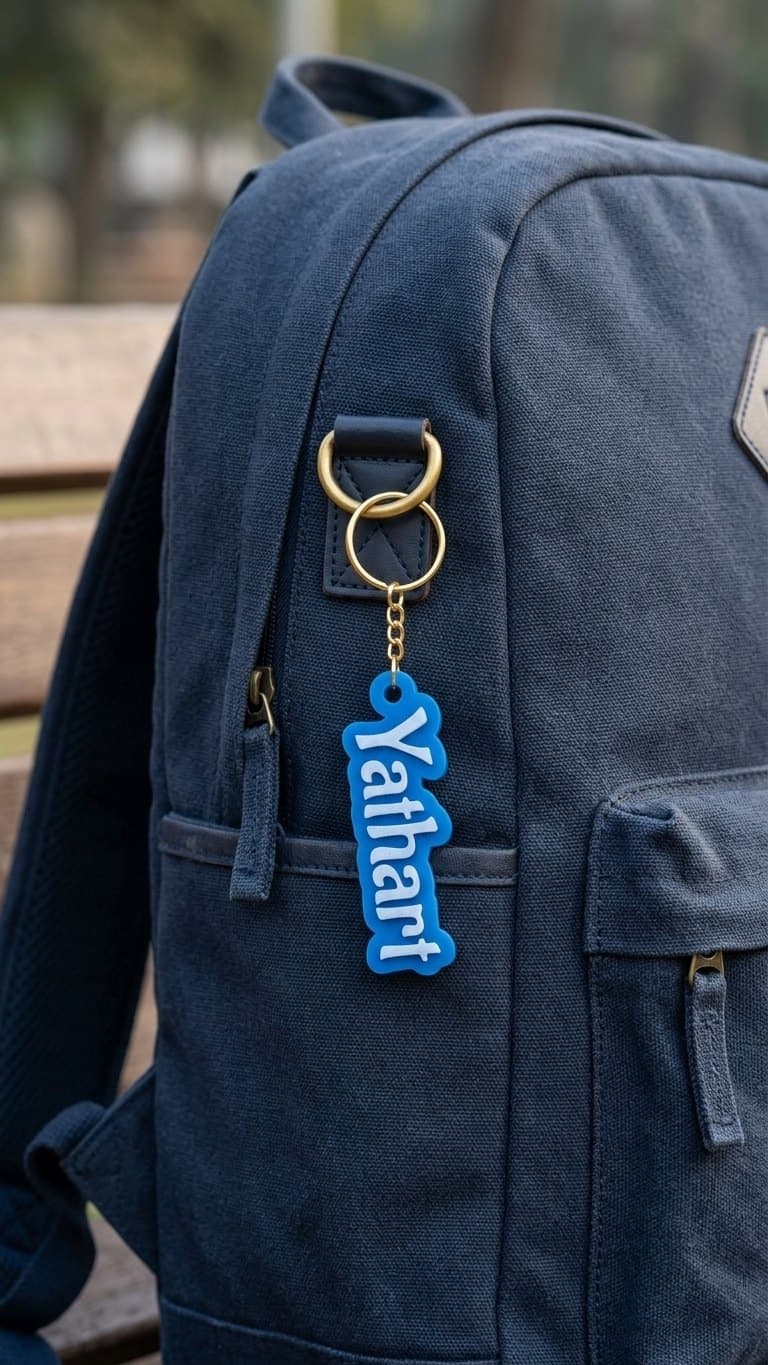 Custom Name Resin Keychain — detail view 7
