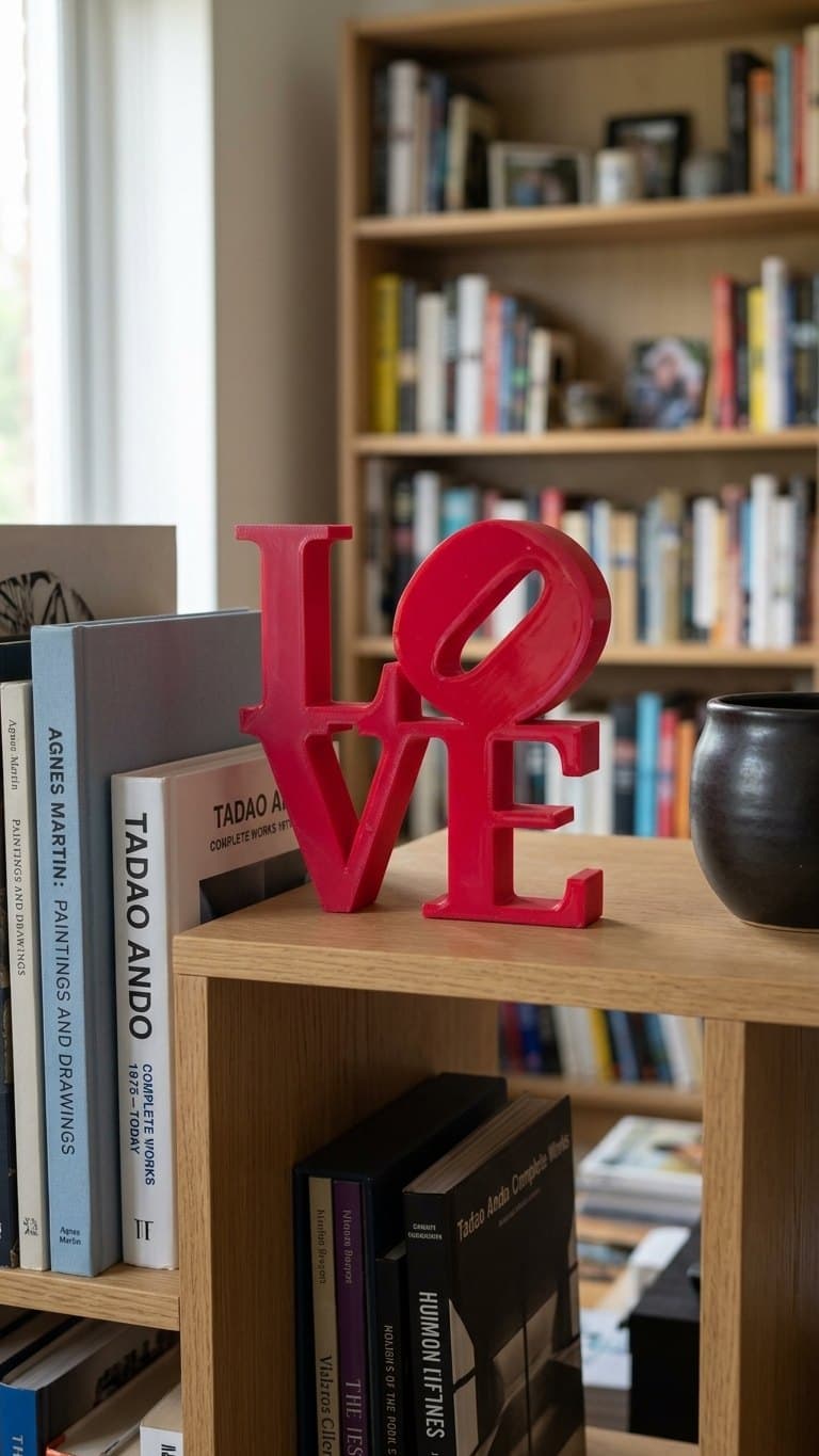 Red Love Letter Sign — main product photo