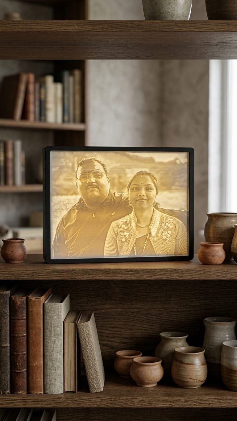 Custom Lithophane Photo Frame — main product photo