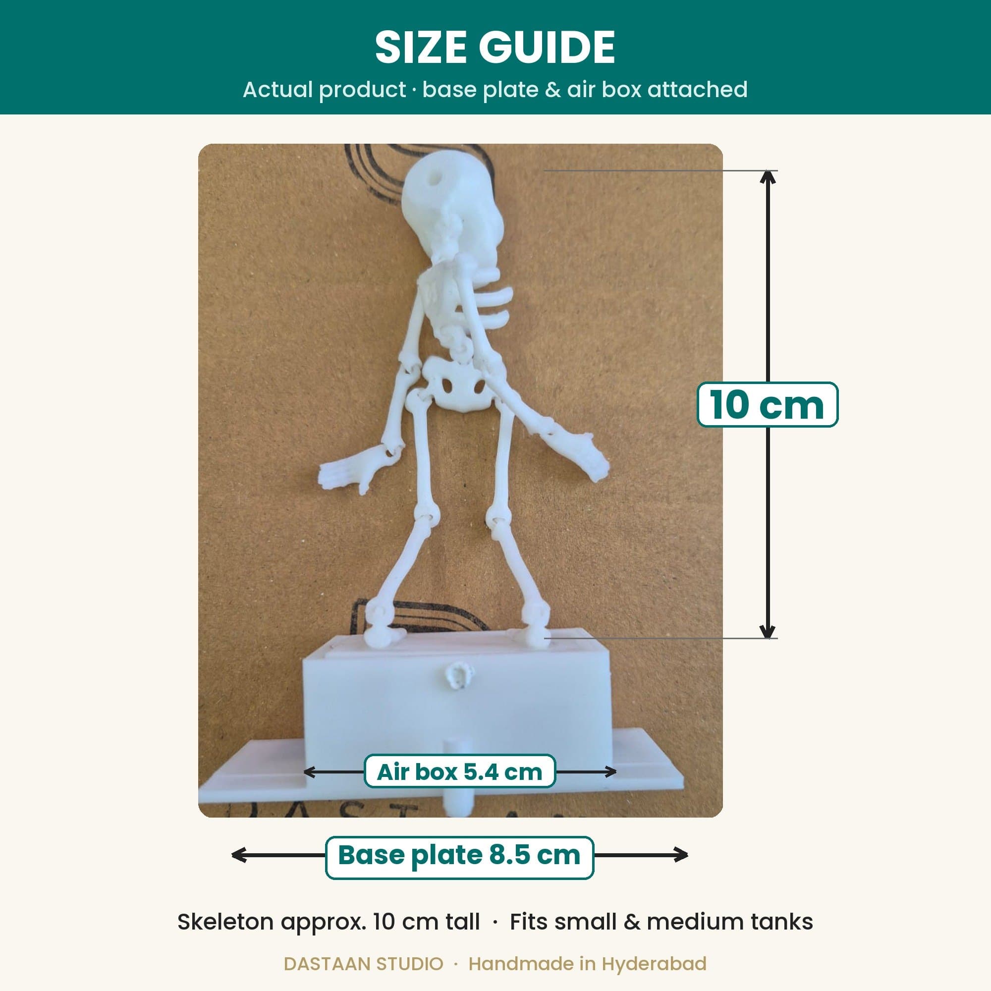 Dancing Skeleton Aquarium Ornament — Fish Tank Decoration (Air Pump Not Included) — product photo 4