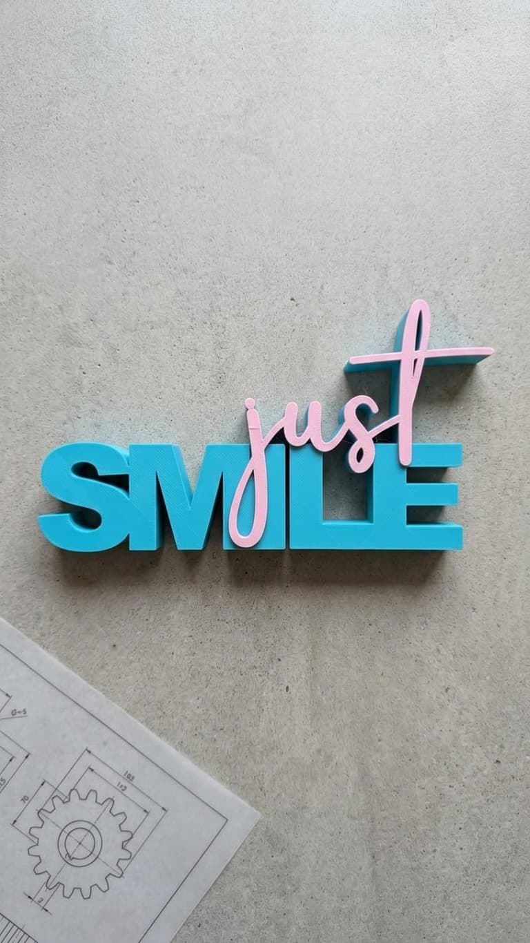 Just Smile Sign — detail view 7
