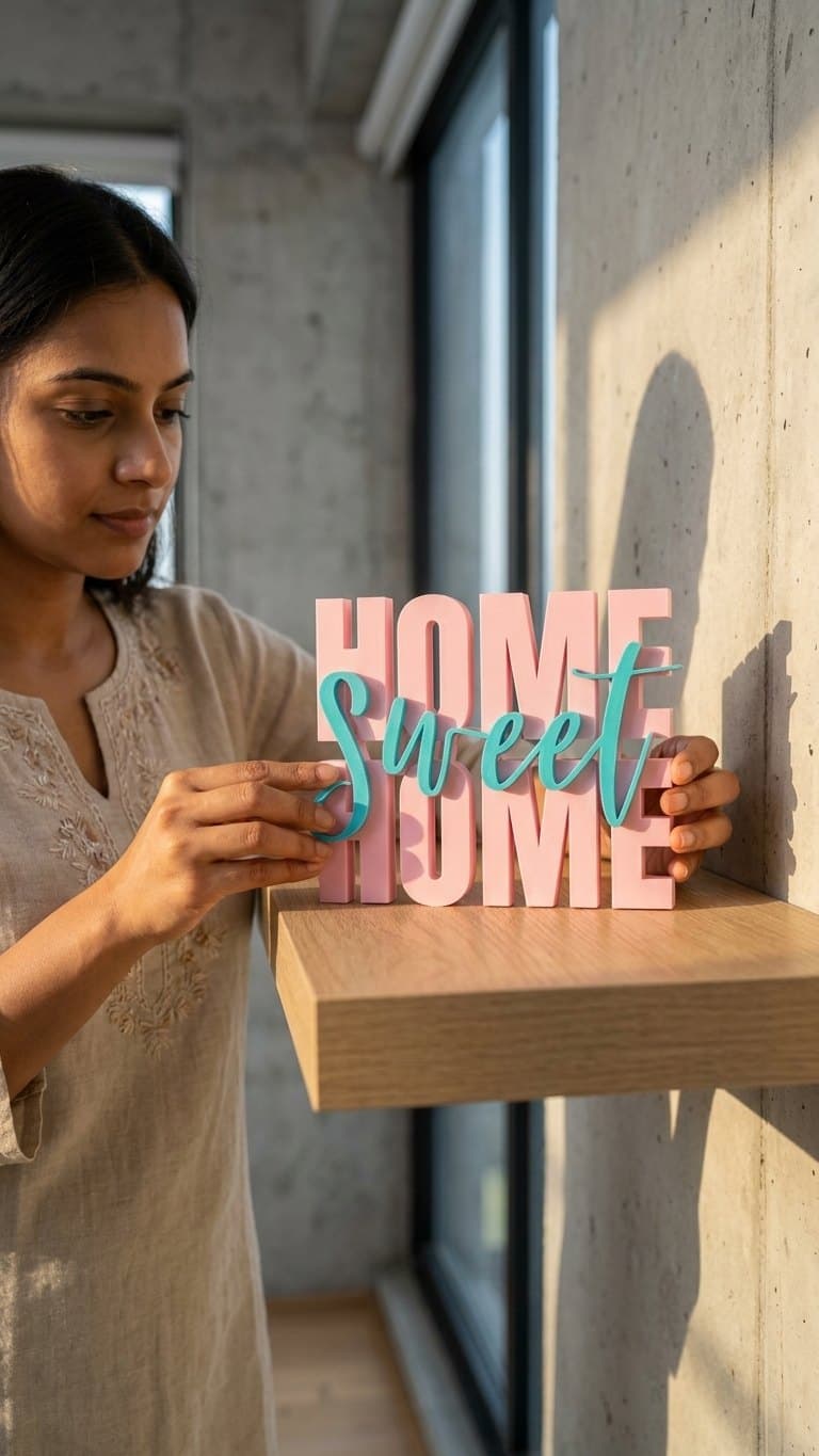 Home Sweet Home Wall Piece — size and scale reference