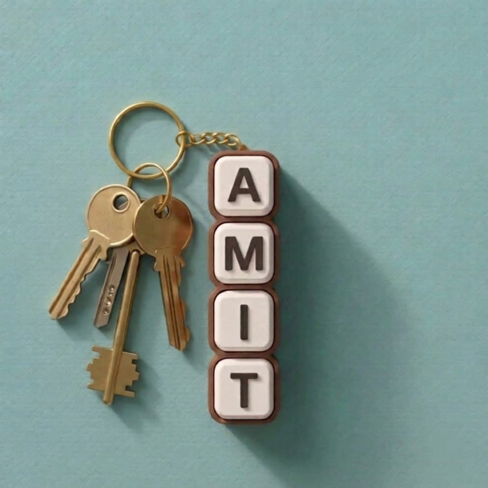 Personalised Name Keyboard Clicker Keychain - Custom Keycaps with Real Mechanical Switches — product photo 3
