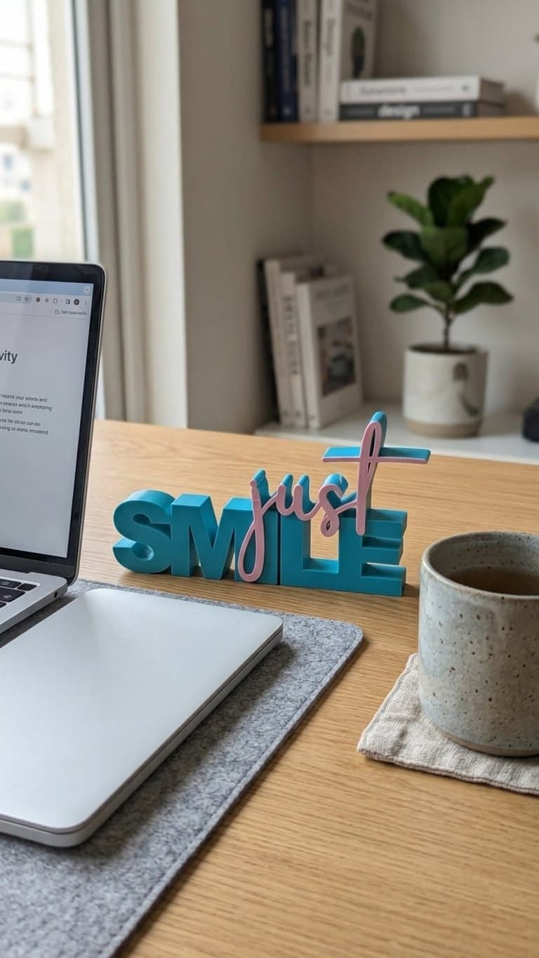 Just Smile Sign — detail view 6