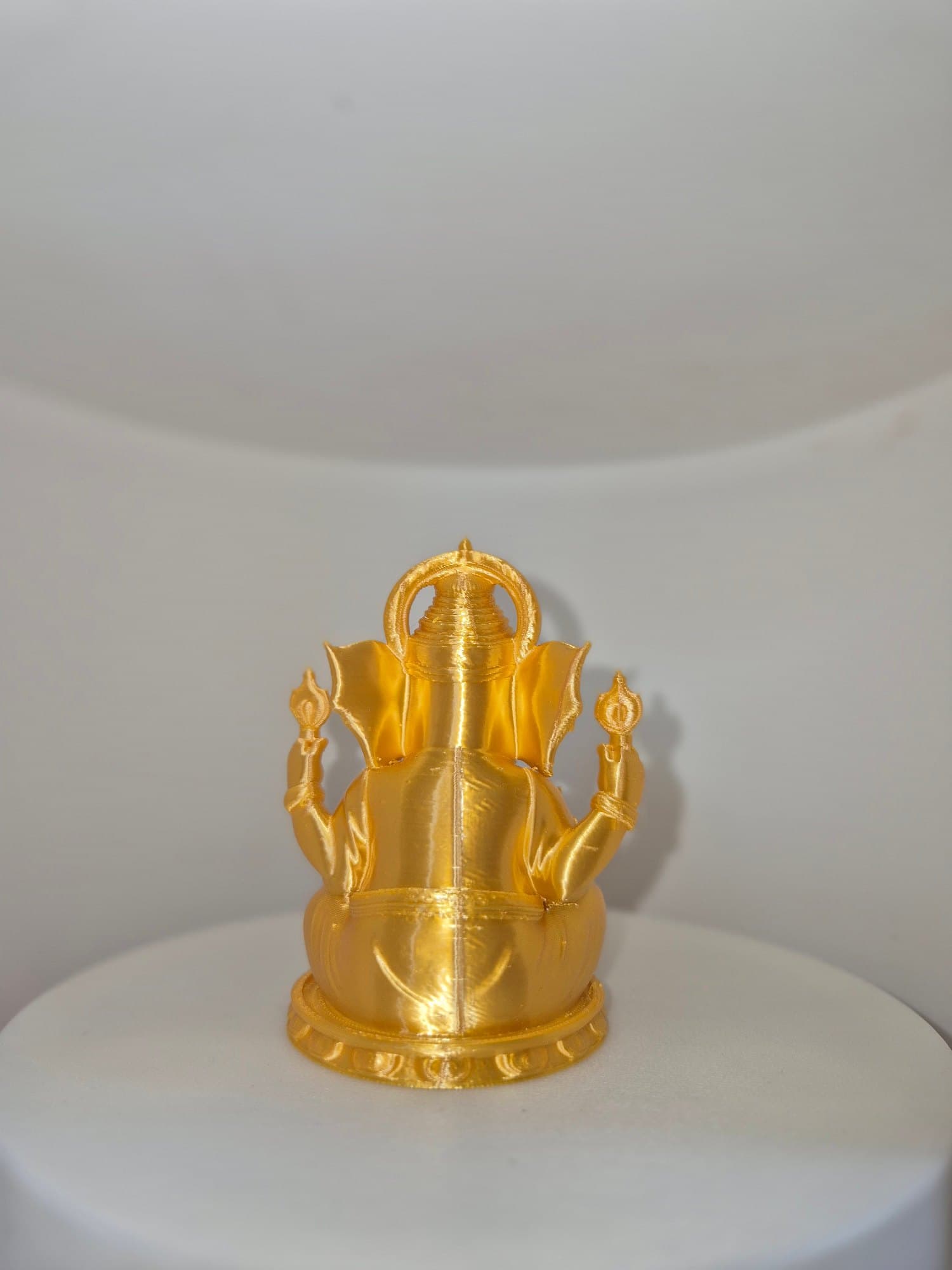 Ganesha Idol In Gold — size and scale reference