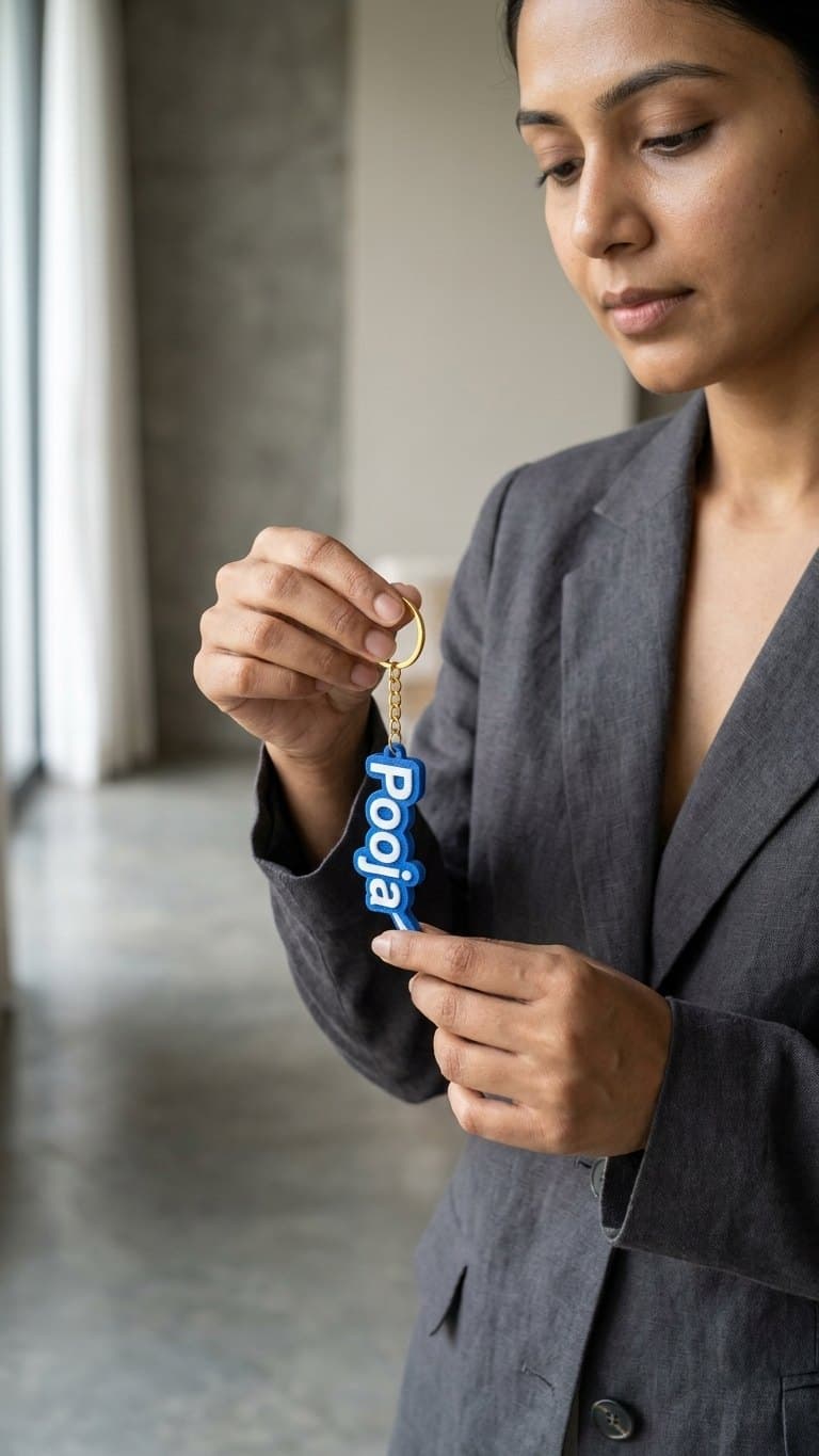 Custom Name Resin Keychain — detail view 10