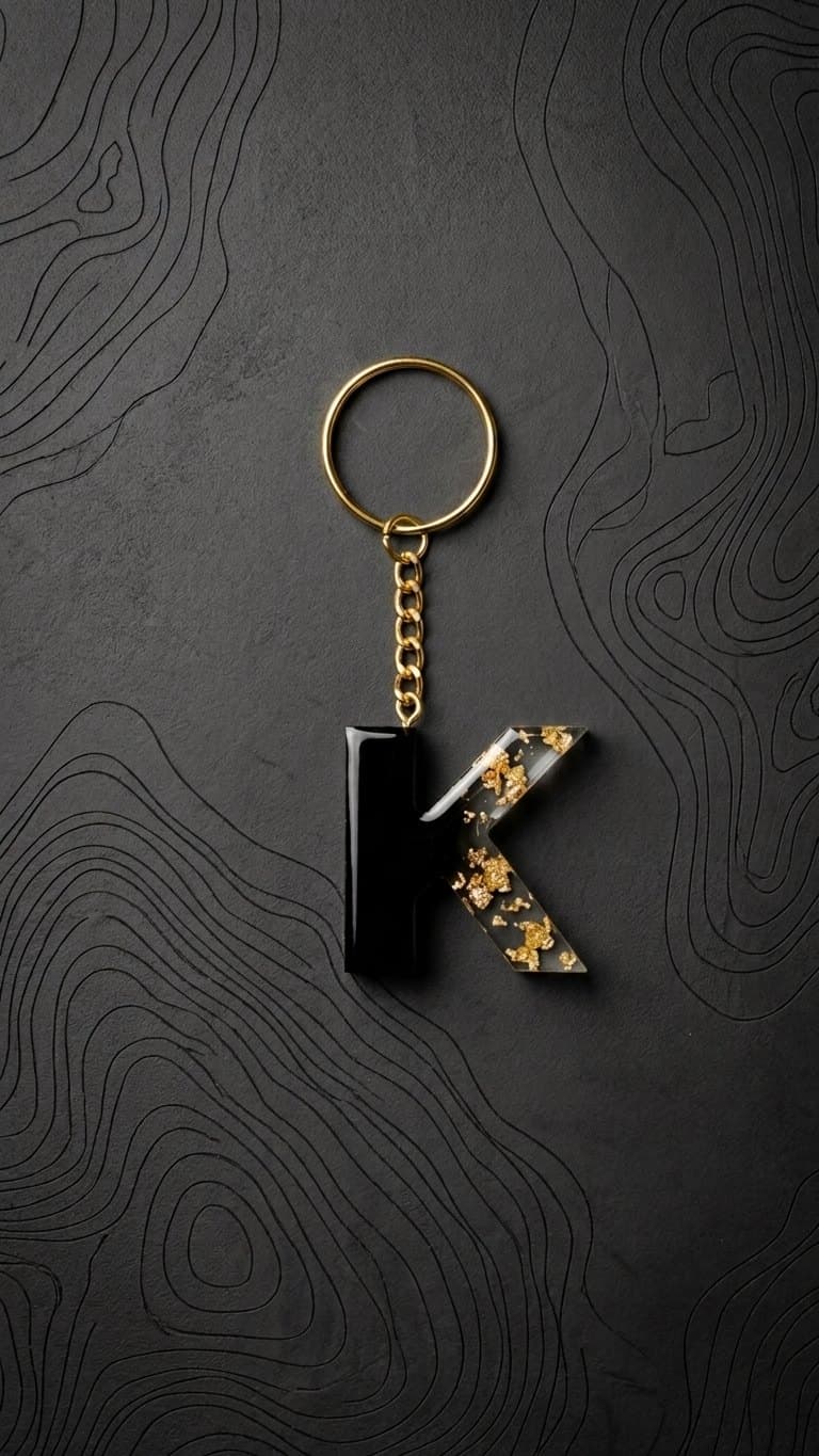 Dual Color Keychains — size and scale reference
