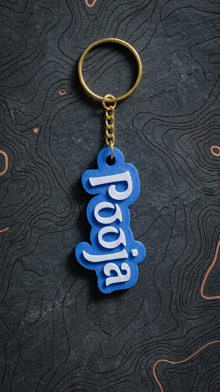 Custom Name Resin Keychain — detail view 15