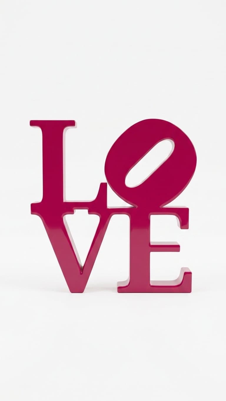 Red Love Letter Sign — detail view 8