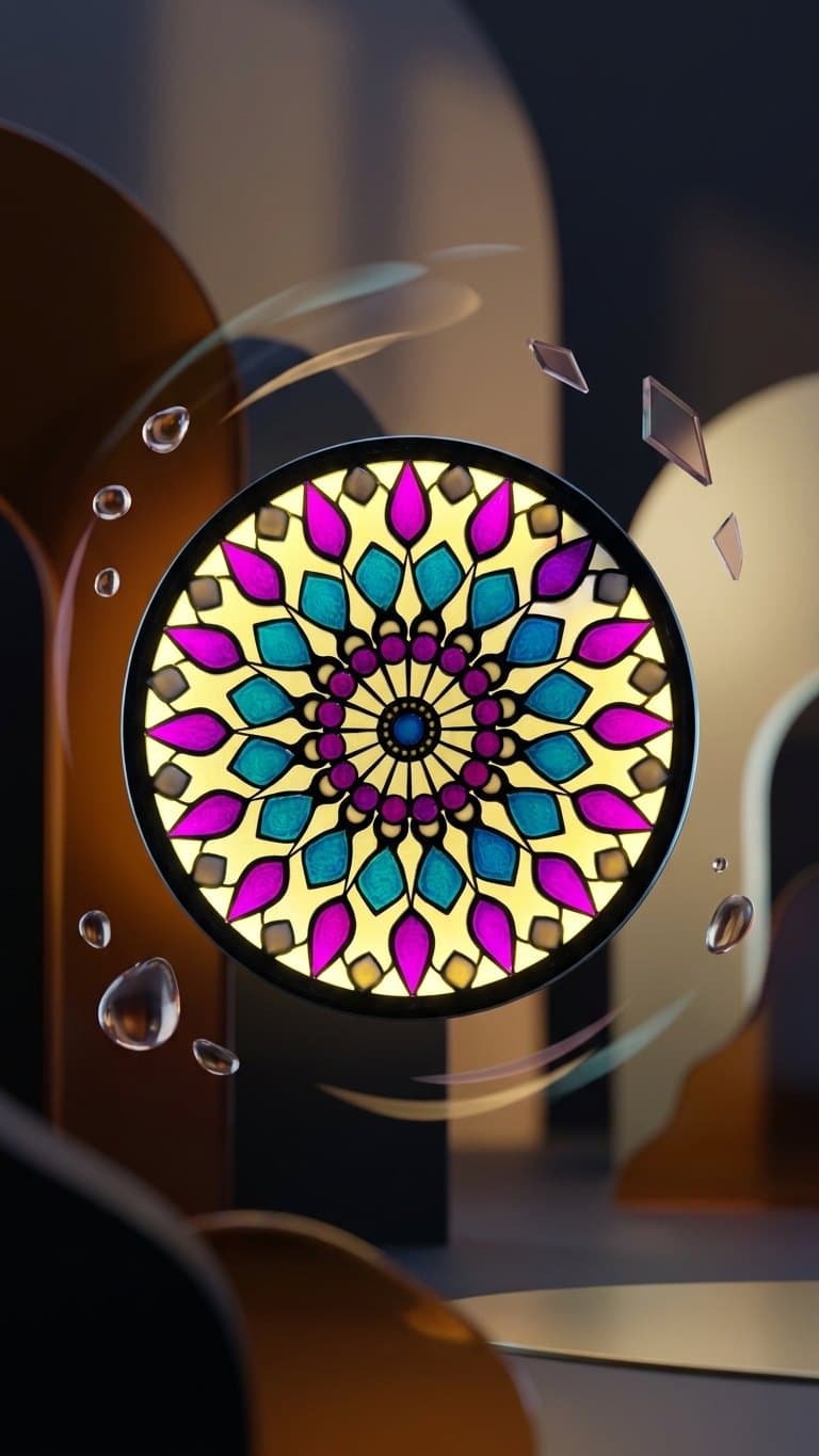 Resin Mandala Wall Lamp — Handcrafted by Dastaan
