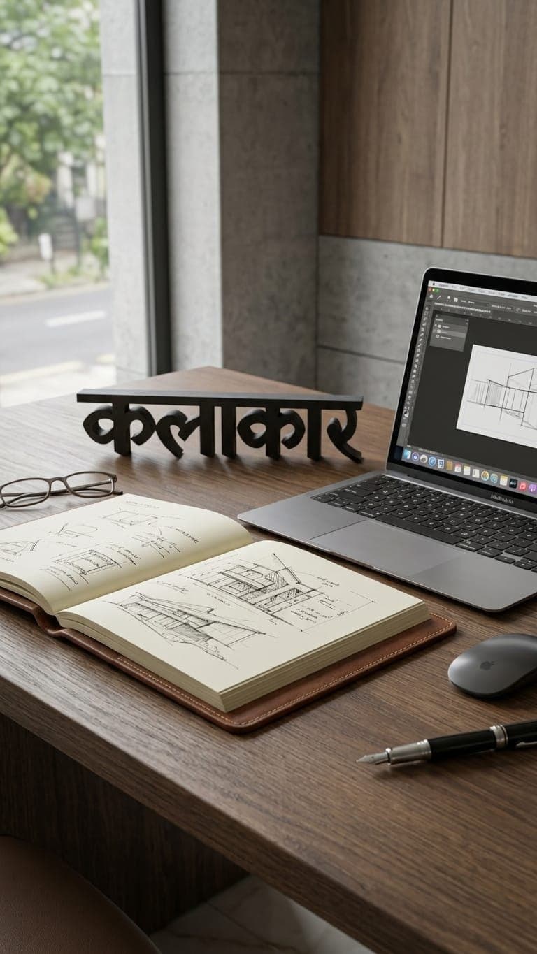 Custom 3D Name Sign — size and scale reference