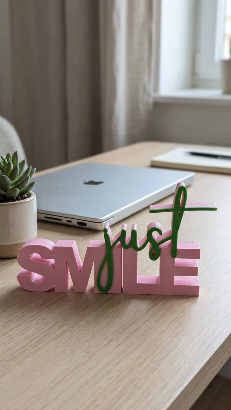 Just Smile Sign — main product photo