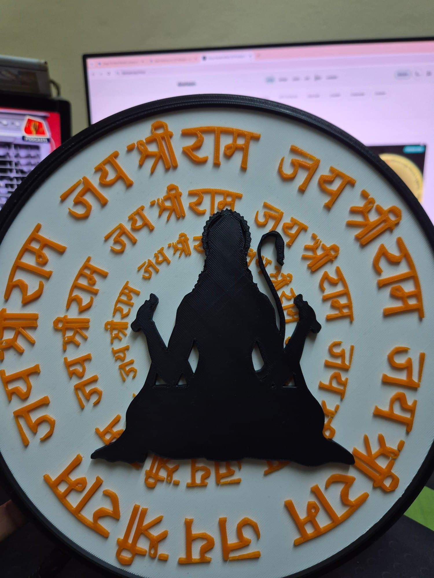 Hanuman Ji Wall Lamp — detail view 4