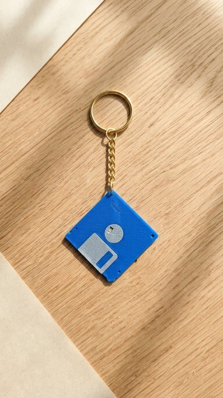 Floppy Disk Nfc Keychain — Handcrafted NFC Products by Dastaan Hyderabad
