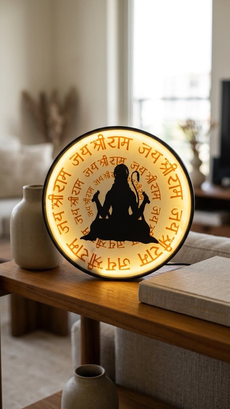 Hanuman Ji Wall Lamp — size and scale reference