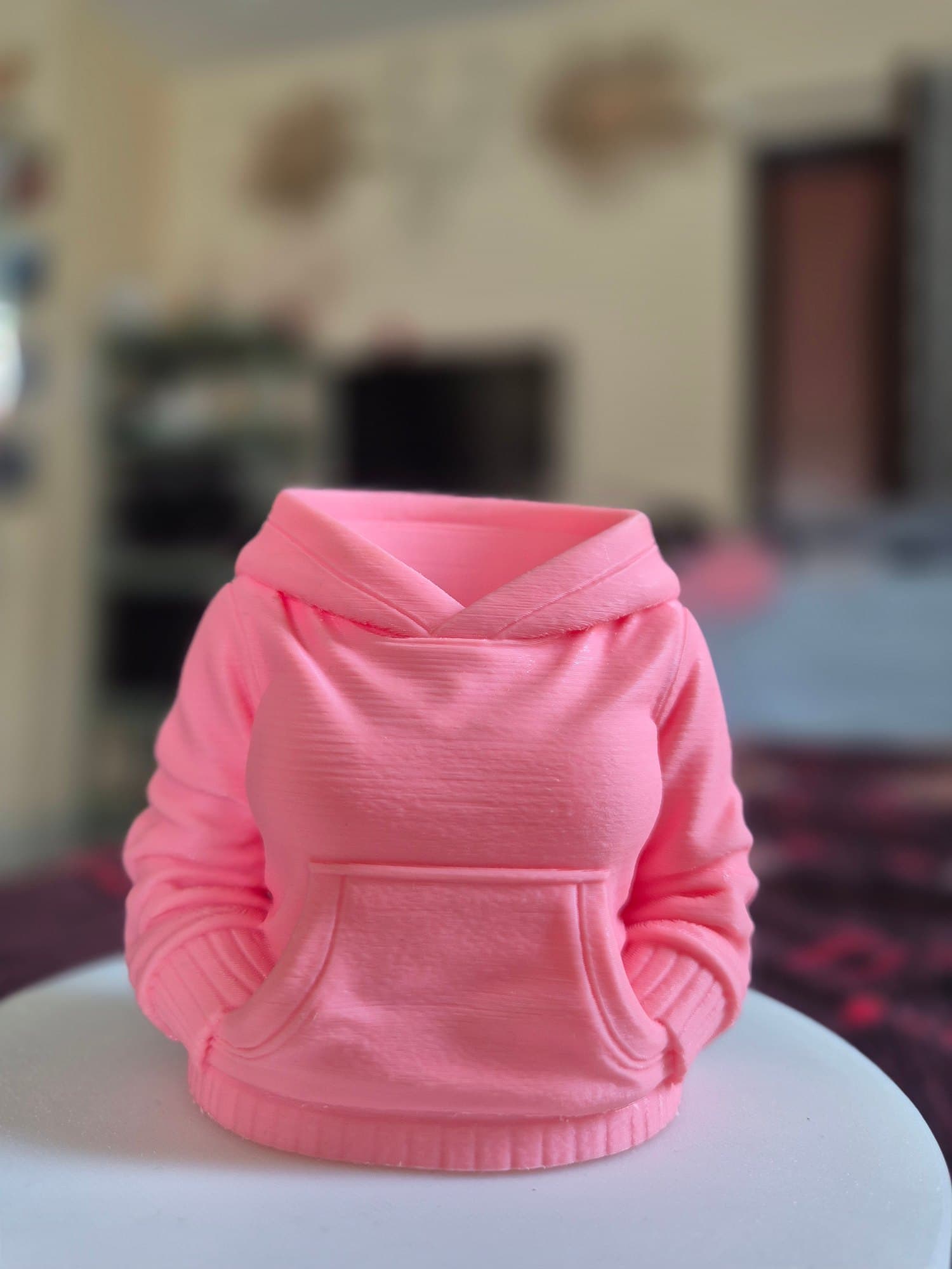 Female Puffy Jacket Pen Holder — Handcrafted Gifts by Dastaan Hyderabad