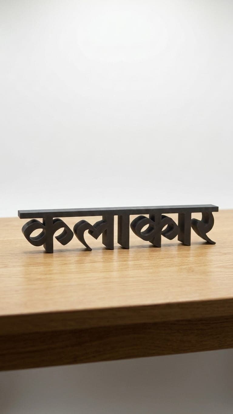 Custom 3D Name Sign — main product photo