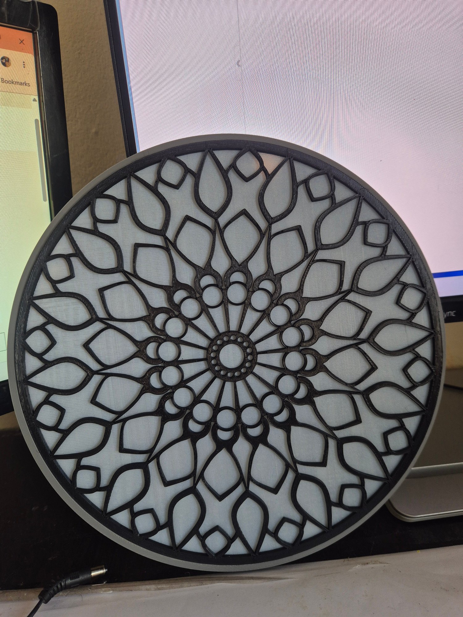 Mandla Art Lamp — alternate angle