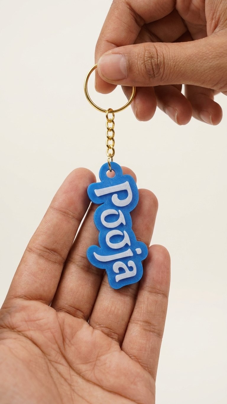 Custom Name Resin Keychain