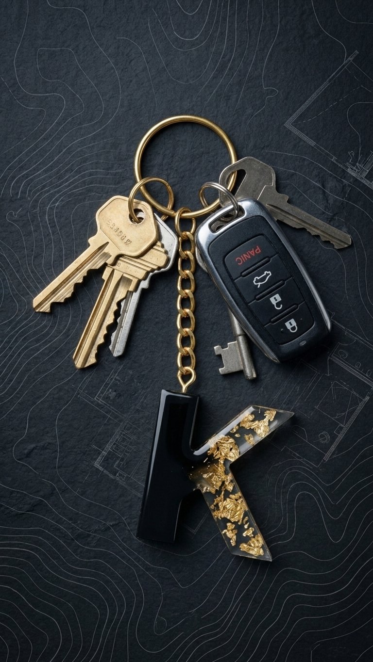 Dual Color Keychains